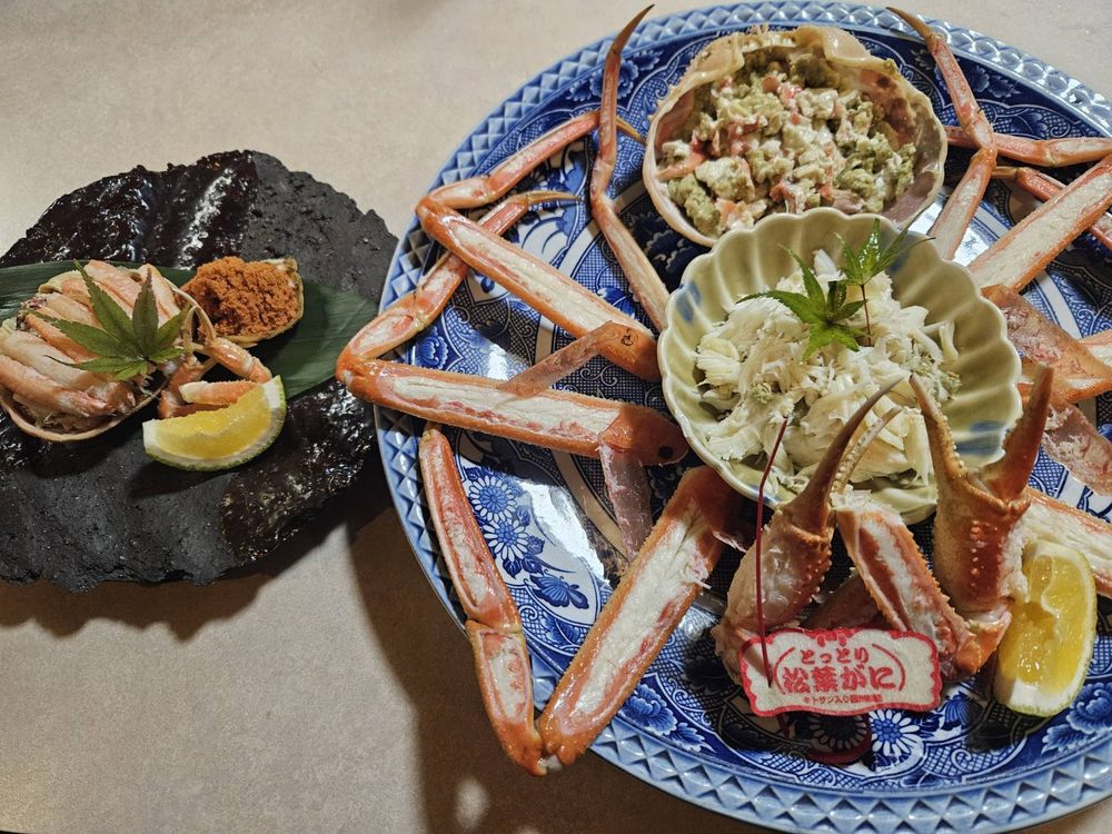活松葉がにコースのお料理