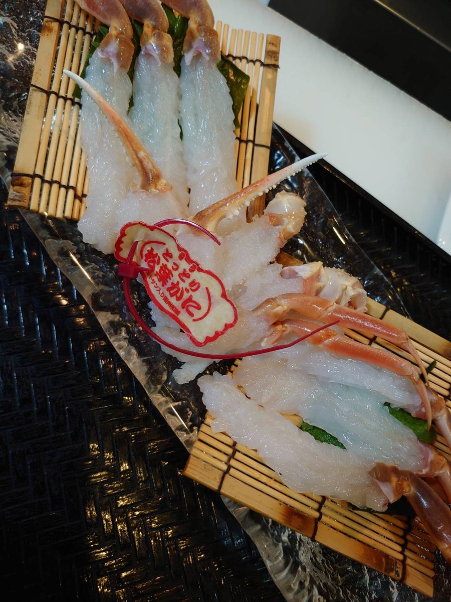 活松葉がにのお料理
